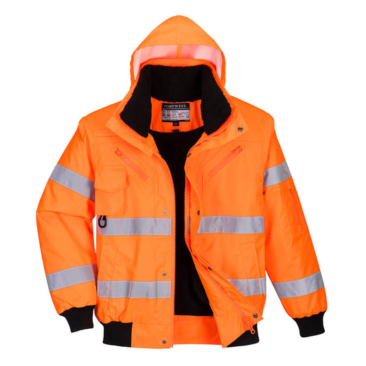 Hi-Vis 3-in-1 Bomber-mallinen Huomiotakki C467