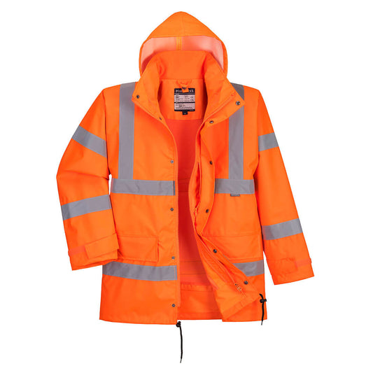 Hi-Vis Traffic Hengittävä Huomiotakki Pitkä RT63