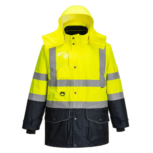 Traffic Hi-Vis 7-in-1 Kaksivärinen Huomiotakki S426
