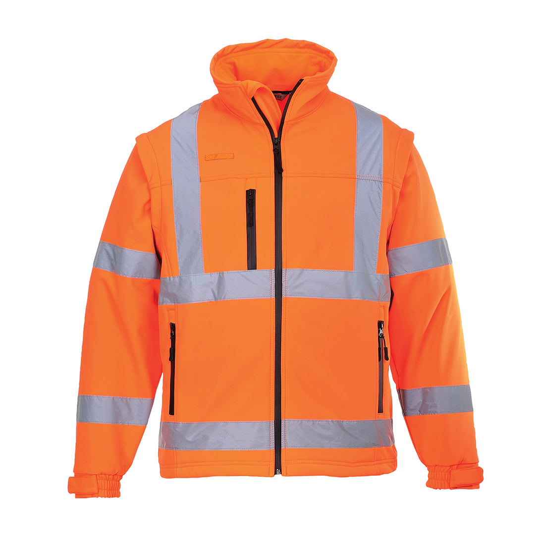 Hi-Vis Softshell-takki Irrotettavilla Hihoilla (3L) S428