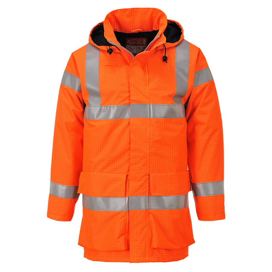 BizFlame Hi-Vis Palosuojattu Vuoreton Huomiosadetakki S774
