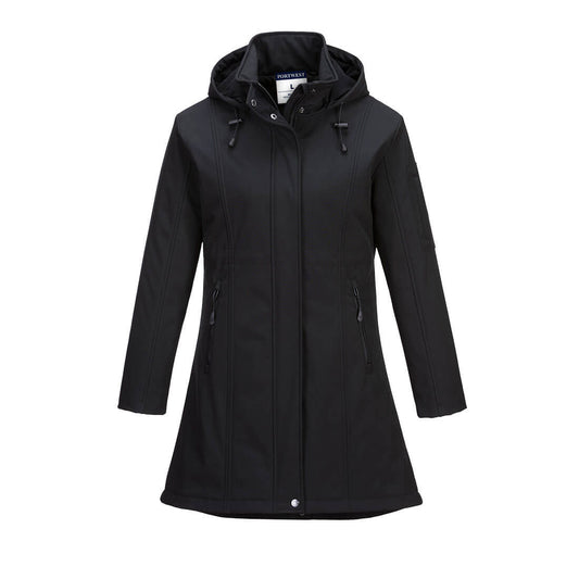 Carla Naisten Pitkä Softshell-takki TK42