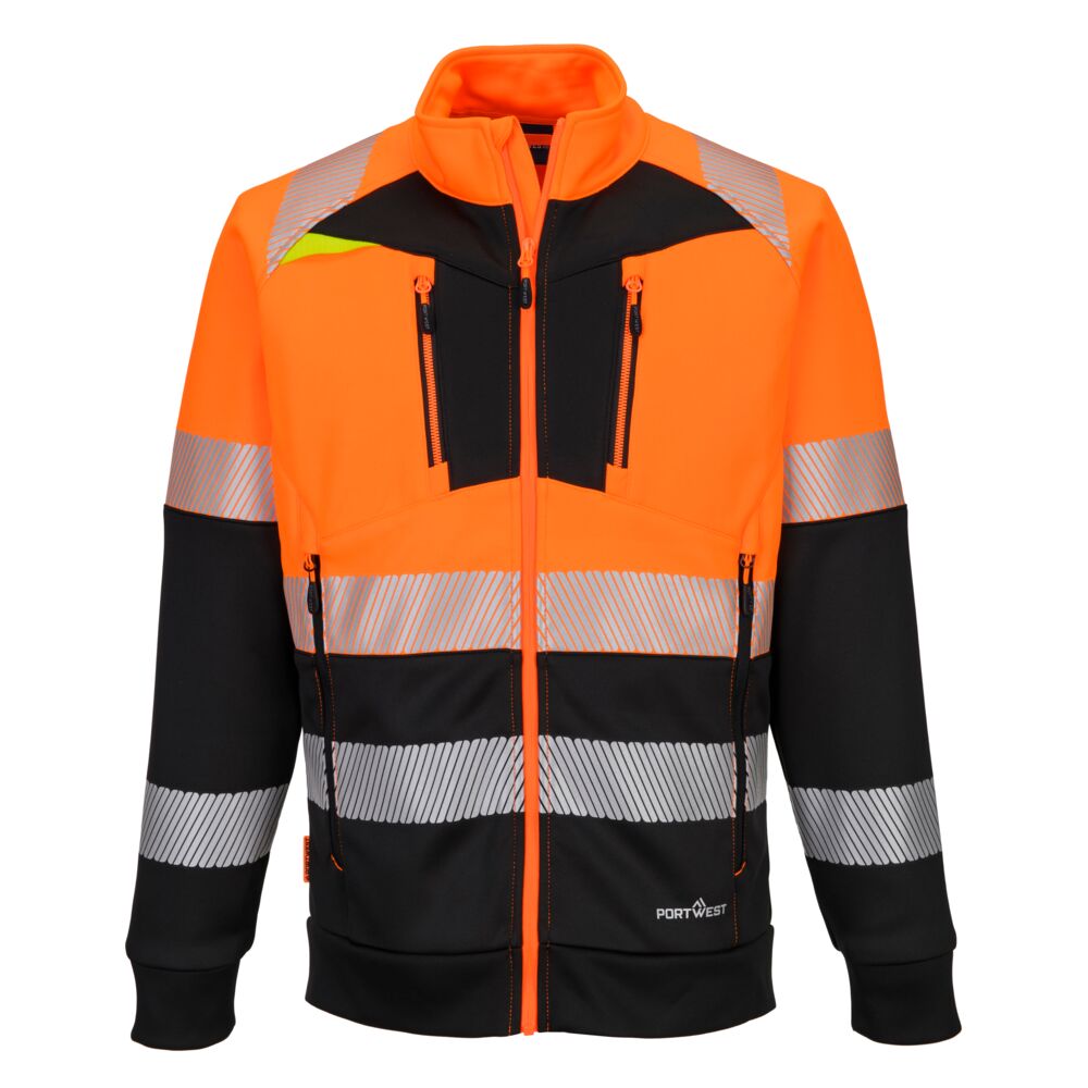 DX4 Hi-Vis vetoketjullinen Funnel Neck- collaripusero (Luokka 1)  - DX490-0