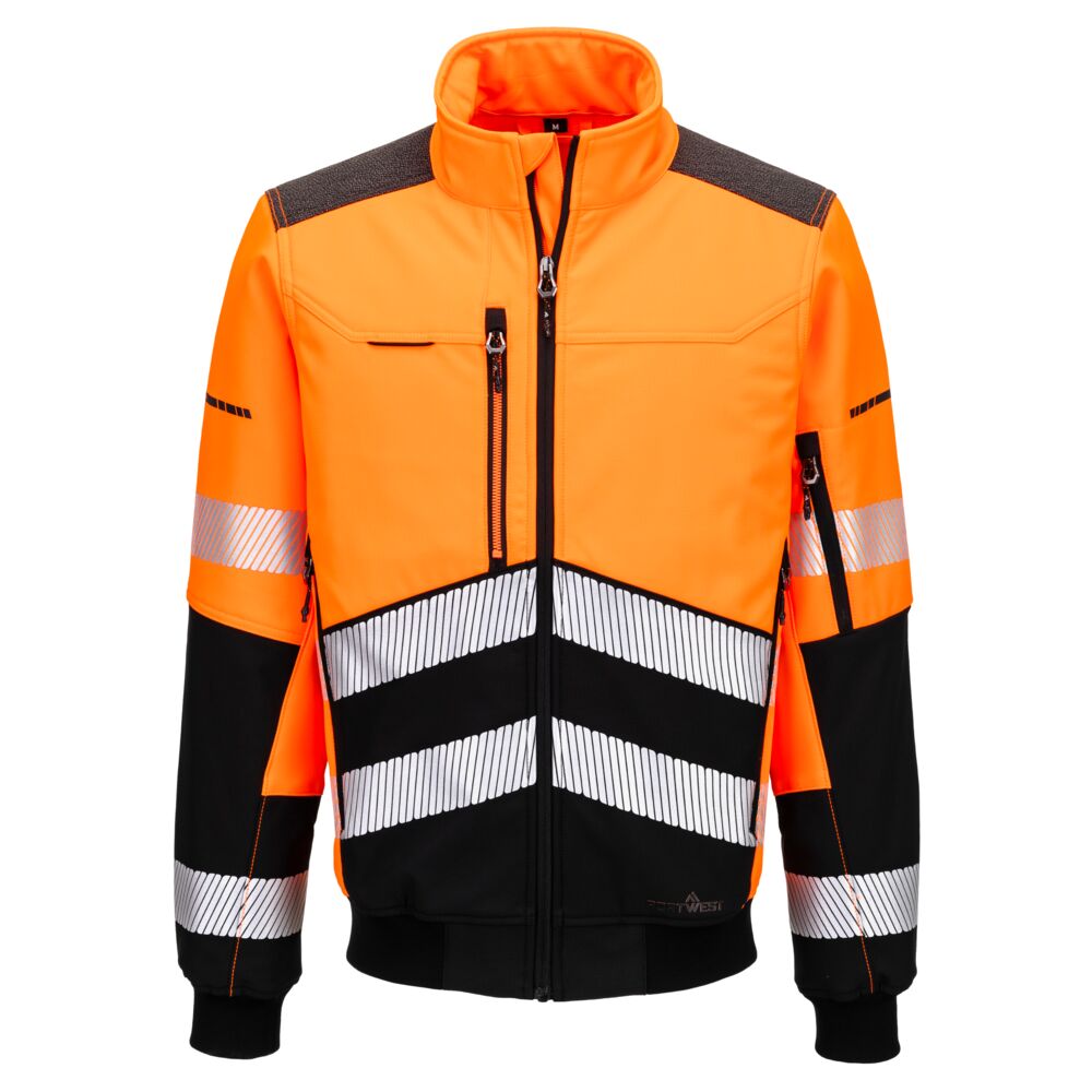 EV4 Hi-Vis Softshell Bomber-takki (3L) - EV468-0