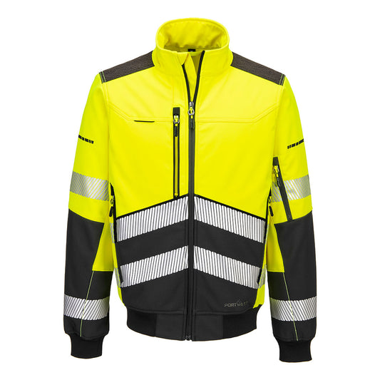 EV4 Hi-Vis Softshell Bomber-takki (3L) - EV468-1