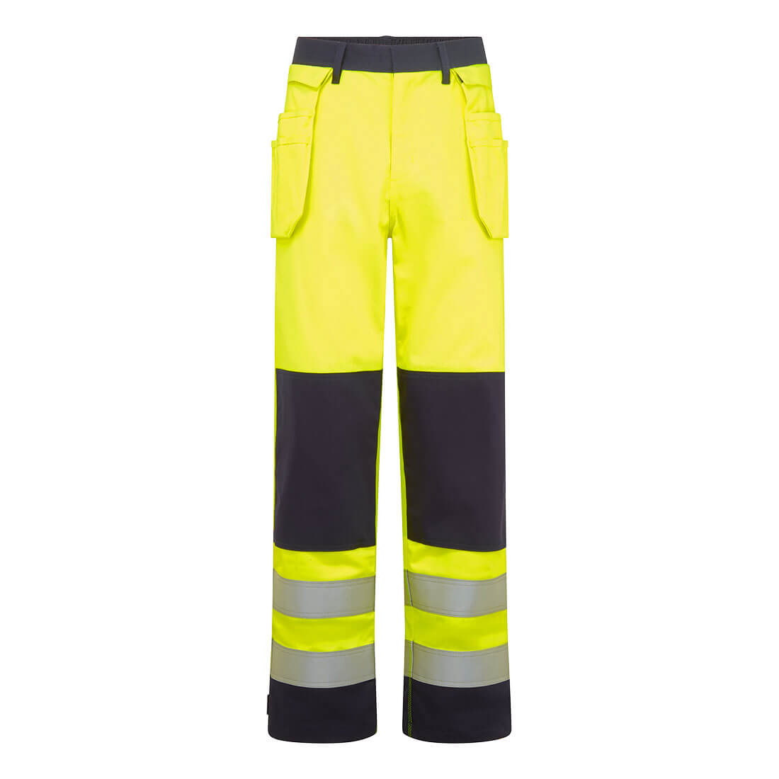 Bizflame Hi-Vis kontrasti FR housut riipputaskuilla - FR440-0
