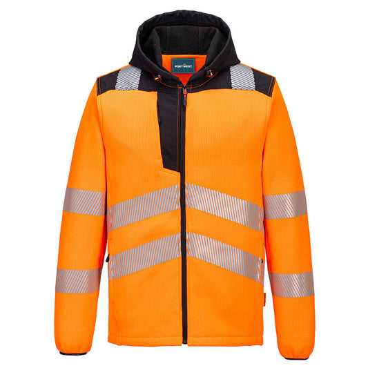 Hi-Vis tekninen fleece huppari - PW335-0