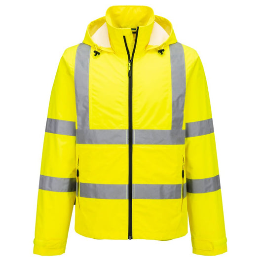 Hi-Vis kevyt pieneen tilaan pakattava takki - S164-1