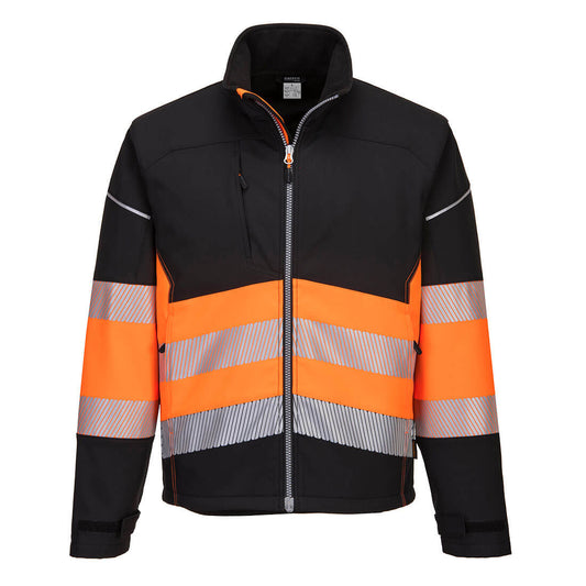 PW3 Hi-Vis Luokka 1 Softshell takki 3L PW375
