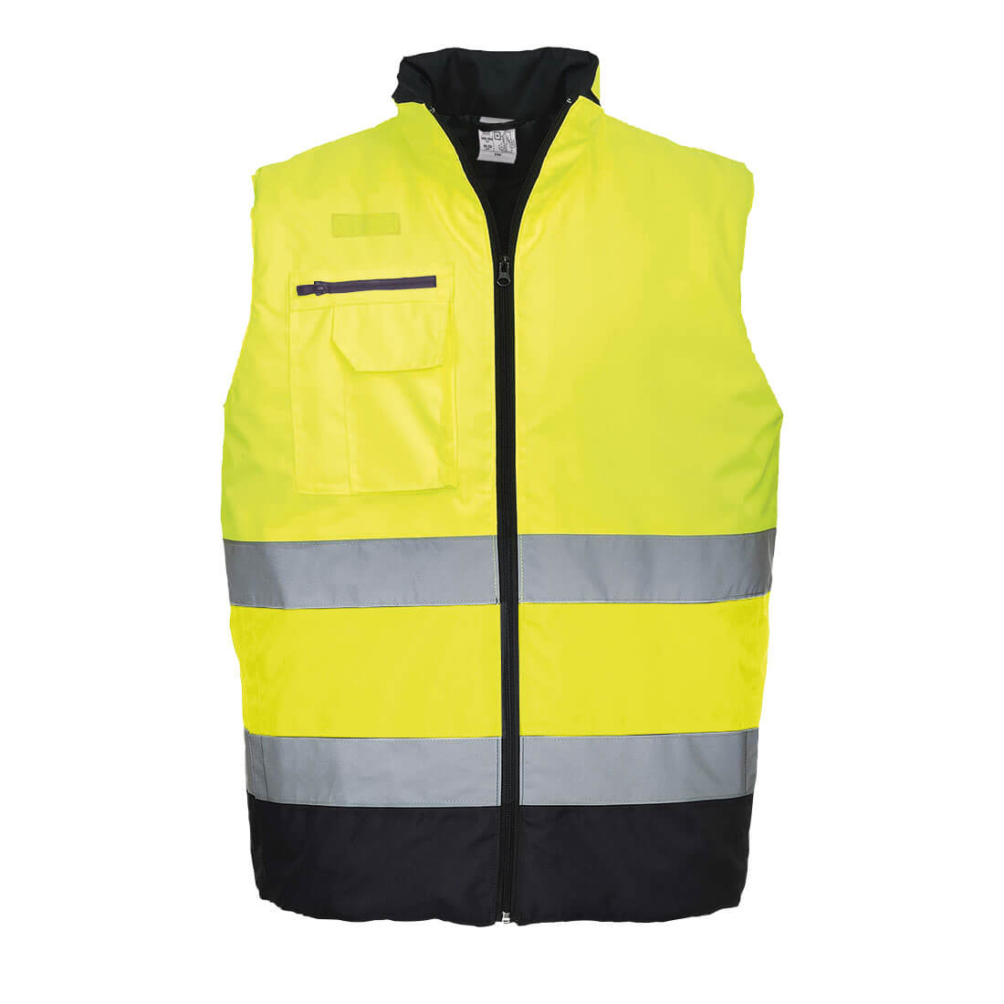 Hi-Vis Kaksisävyinen Huomioliivi Vuorella S267