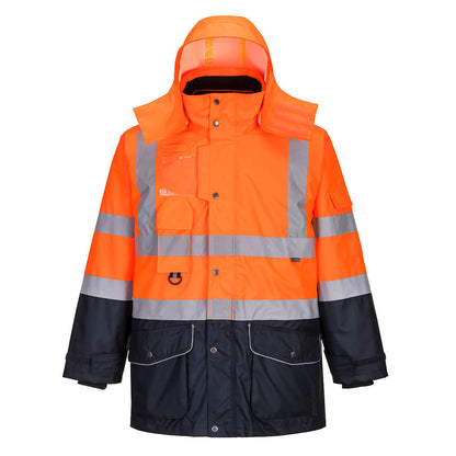 Hi-Vis 7-in-1 kaksiväri Traffic-Takki  - S426