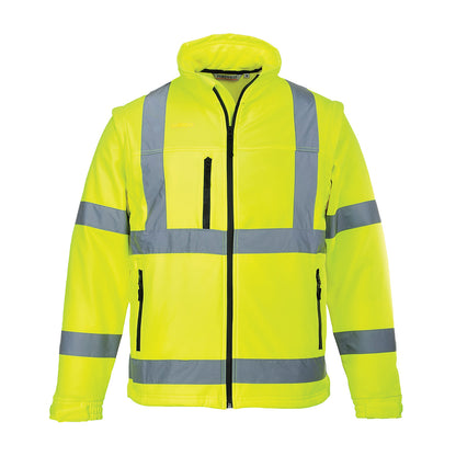 Irrotettavahihainen Hi-Vis Softshell takki (3L) - S428