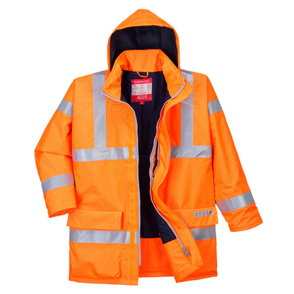 Bizflame Hi-Vis Antistaattinen FR-sadetakki. - S778