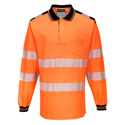 PW3 Pitkähihainen Hi-Vis poolopaita - T184