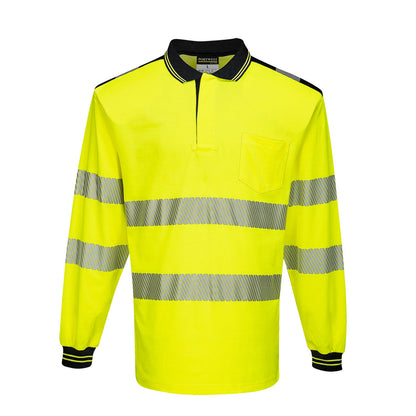 PW3 Pitkähihainen Hi-Vis poolopaita - T184