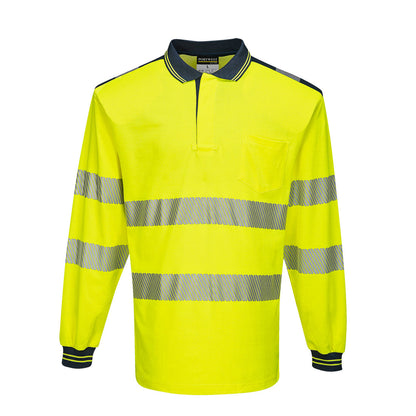 PW3 Pitkähihainen Hi-Vis poolopaita - T184
